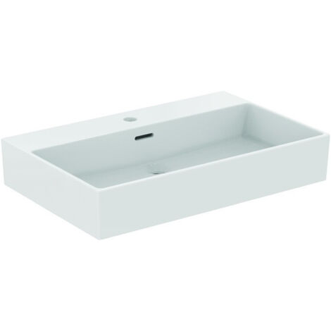 Lavabo EXTRA 700x450x150mm blanc 1 trou robinetterie, avec trop-plein IDEAL STANDARD