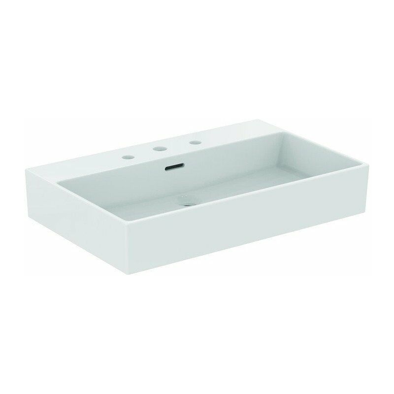

Lavabo EXTRA 700x450x150mm blanco con Plus 3 orificios para grifería, con rebosadero STANDARD - Ideal