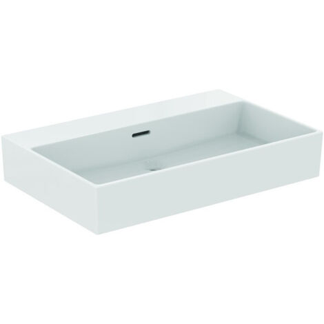 Lavabo EXTRA 700x450x150mm, sablé blanc avec IdealPlus sans robinet, avec trop-plein IDEAL STANDARD