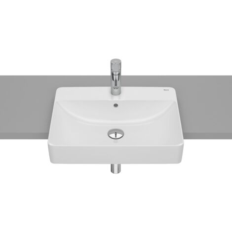 Lavabo FINECERAMIC® semi-encastré dans le plan de travail INSPIRA - ROCA