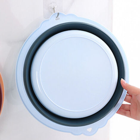 Lavabo Folding Portable Lavabo Plastique Épais Lavabo Lavage pour Voyage Dortoir Lavage Vêtements L 32,5x11,5x4cm