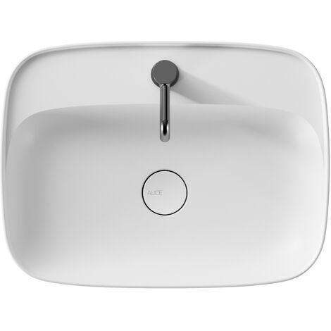 Lavabo Rettangolare Bianco Lucido Pepe - Spazio