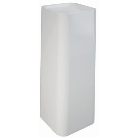 Lavabo freestanding Rak Ceramics PETIT quadro senza foro rubinetto Bianco