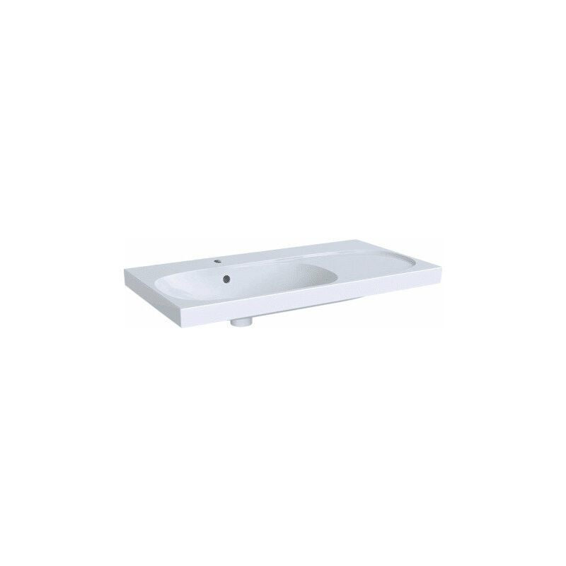 

Lavabo Acanto 500625, estantería derecha, con agujero para grifo, con rebosadero, 900x480mm, color: Blanco - 500.625.01.2 - Keramag