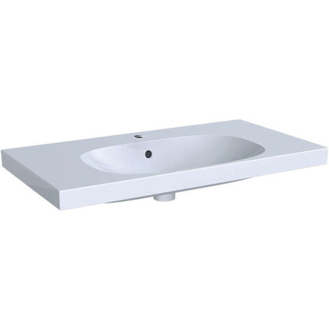 Lavabo Geberit ACANTO 900x480mm avec trou pour robinetavec trop plein blanc m KeraTect