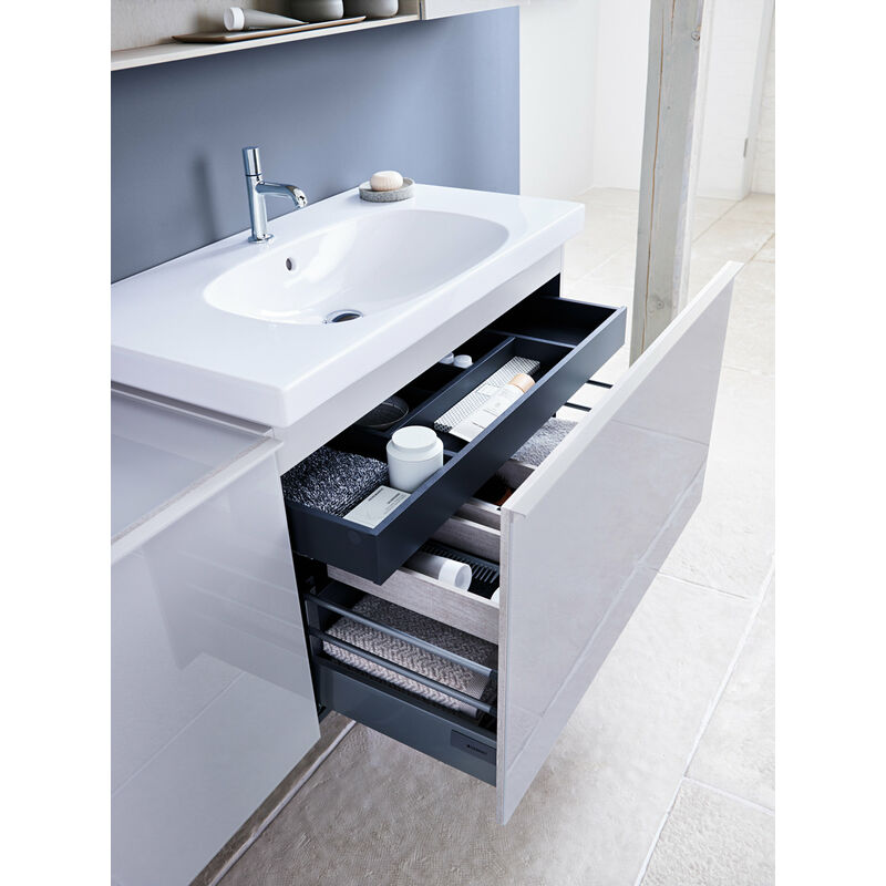 

Lavabo Acanto Compact 500632, con agujero para grifo, con rebosadero, 750x420mm, color: Blanco, con KeraTect - 500.632.01.8 - Keramag