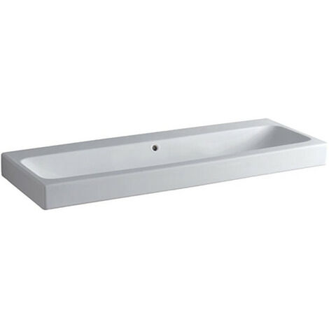 Lavabo Geberit iCon 1200x485mm sans trou de robinetterie blanc KT