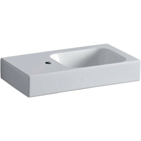 Lavabo Geberit iCon 530x310mm blanc Espace de stockage gauche