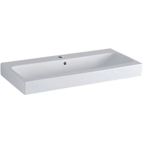 Lavabo Geberit iCon avec trou pour robinet avec ÜL 900x485mm blanc KT