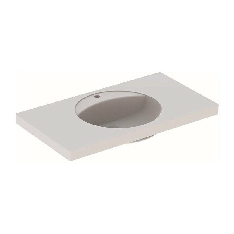 

Lavabo Geberit PRECIOSA 1000x550mm con orificio para grifería sin rebosadero blanco KT