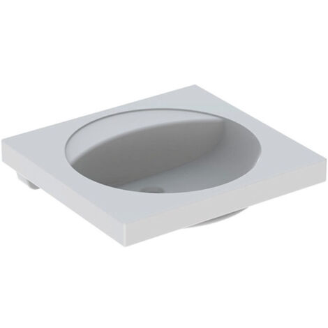 Lavabo Geberit PRECIOSA 600x550mm sans trou de robinetterie sans trop plein blanc KT