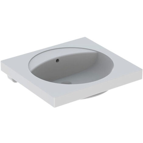 Lavabo Geberit PRECIOSA 600x550mm sans trou de robinetterieavec trop plein we