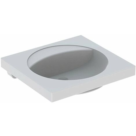 Lavabo Geberit PRECIOSA 600x550mm senza foro rubinetto senza troppopieno bianco KT