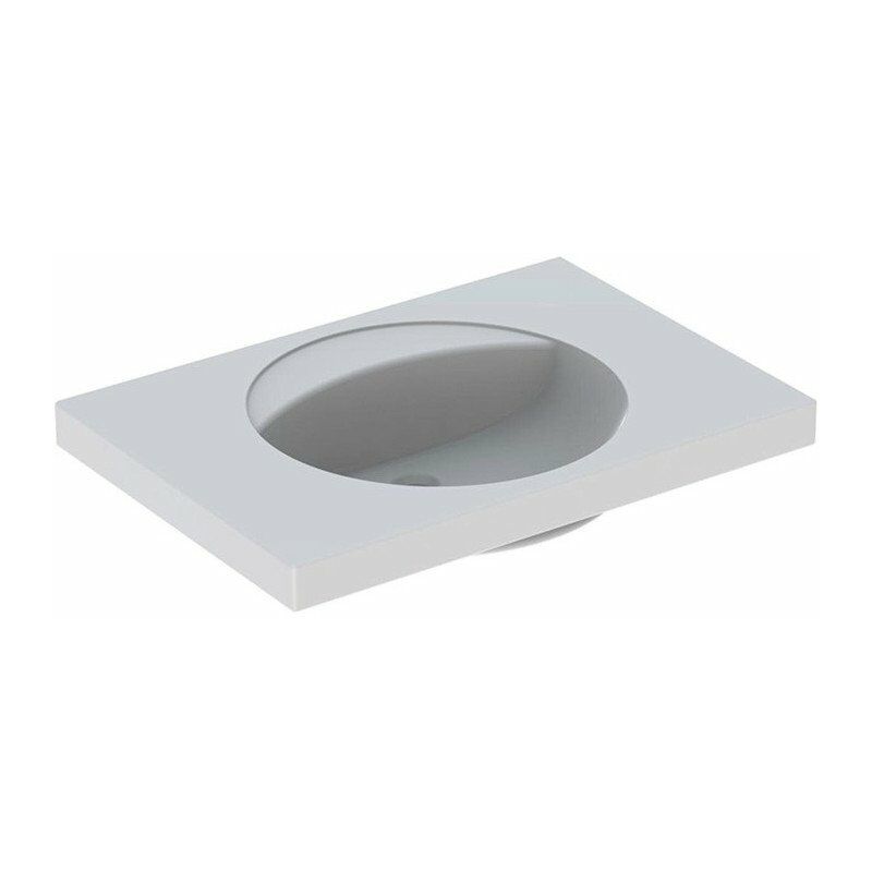 

Lavabo PRECIOSA 800x550mm sin orificio para grifería sin rebosadero we - Geberit