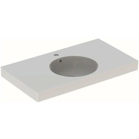 Lavabo Geberit PRECIOSA II 900x500mm con foro rubinetto con troppopieno bianco KT