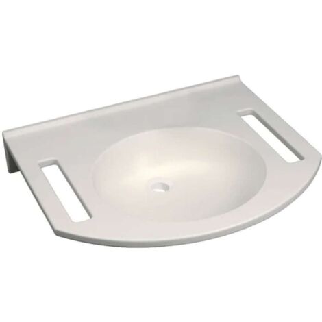 Lavabo Geberit PUBLICA 600x550mm senza foro rubinetto senza troppopieno con foro we