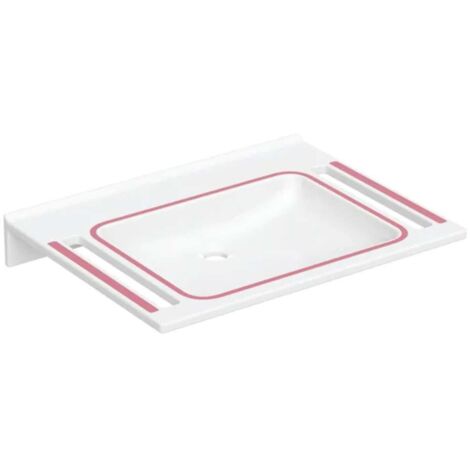 Lavabo Geberit PUBLICA 700x550mm senza foro rubinetto senza troppopieno con foro we