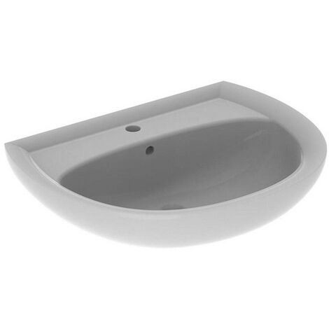 Lavabo Geberit RENOVA 650x510mm avec trou pour robinet avec trop-plein pergamon
