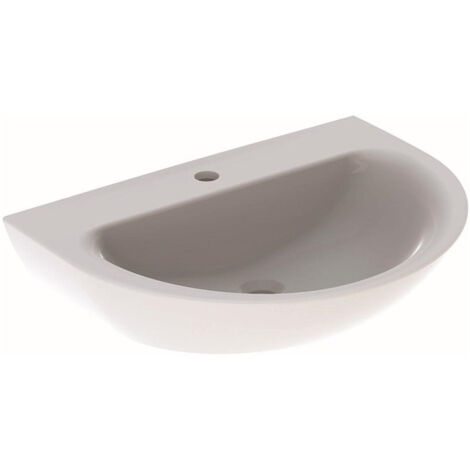 Lavabo Geberit RENOVA avec trou pour robinet sans trop plein 700x520mm blanc