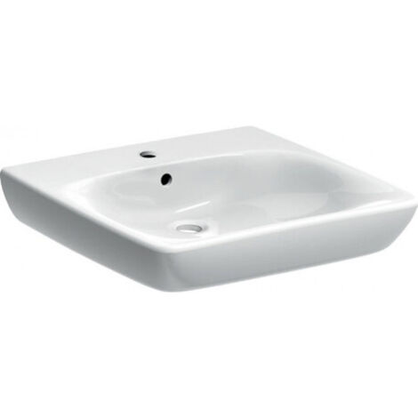 Lavabo Geberit Renova Comfort adapté PMR 55x55cm Blc - GEBERIT 258555000