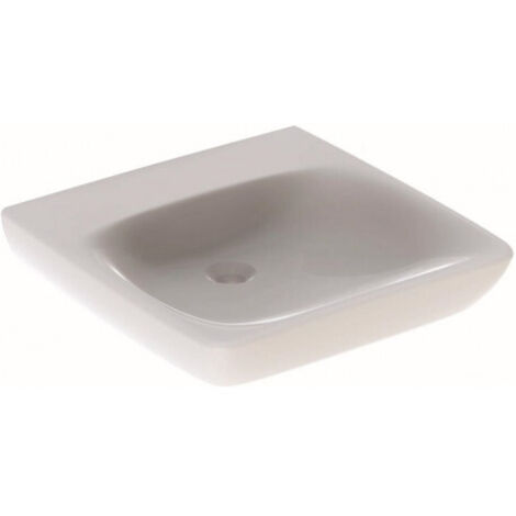 Lavabo Geberit Renova Comfort adapté PMR 55x55cm ss trou rob. ss trop-plein - GEBERIT 500.913.00.1