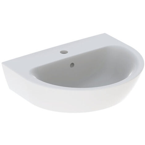 Lavabo Geberit RENOVA con orificio para grifería con rebosadero 550x450mm blanco KT