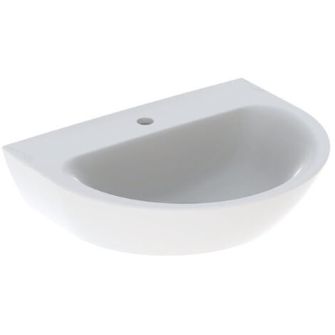 Lavabo Geberit RENOVA con orificio para grifería sin rebosadero 600x480mm blanco