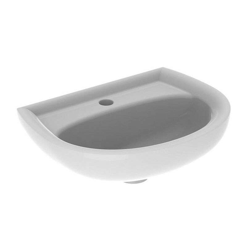 

Geberit - Lavabo derecho NOVA 450x340mm con orificio para grifería sin rebosadero we