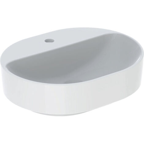 Lavabo Geberit VariForm Countertop elíptico, 500x400mm, con