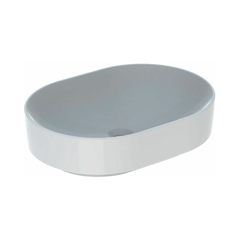 

Lavabo VariForm Countertop elíptico, 550x400mm, sin agujero para grifo, sin rebosadero, color: Blanco - 500.774.01.2 - Keramag