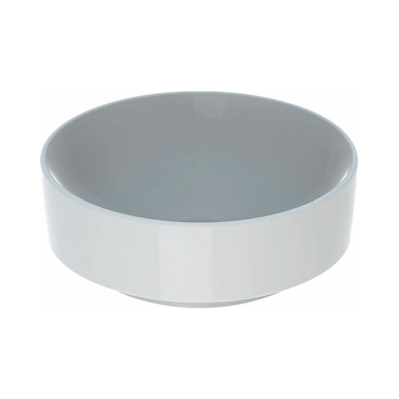 

Lavabo Keramag VariForm Countertop redondo, 400mm, sin agujero para grifo, sin rebosadero, color: Blanco, con KeraTect - 500.768.00.2