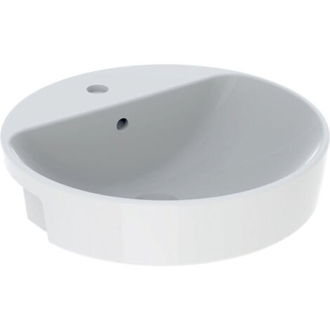 Lavabo Geberit VariForm semisuspendido redondo, 500mm, con
