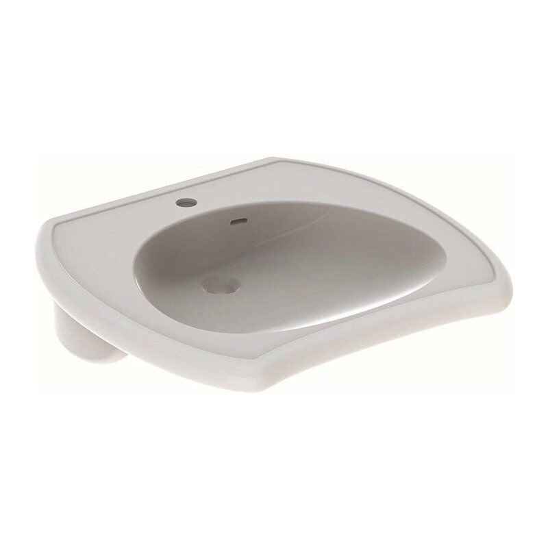 

Lavabo VITALIS 650x600mm accesible con orificio para grifería con rebosadero we - Geberit