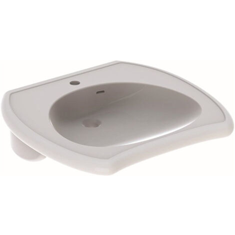 Lavabo Geberit VITALIS 650x600mm accessibleavec trou pour robinetavec trop plein we