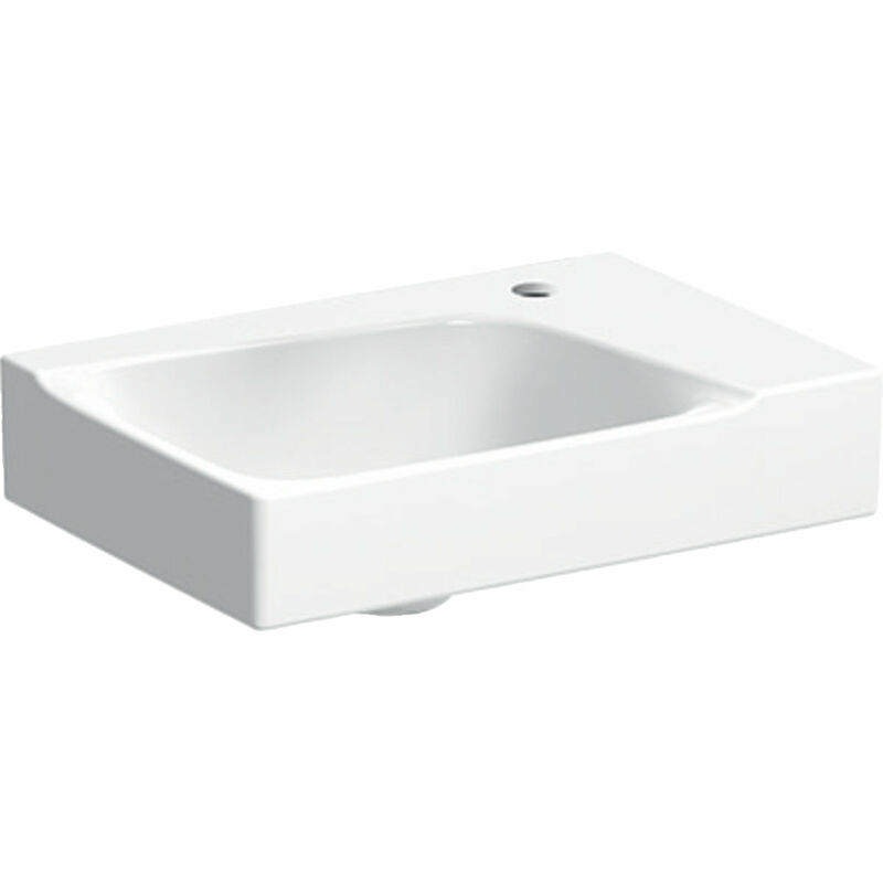 

Lavabo Xeno 2 con grifo a la derecha, sin rebosadero, 40x28 cm blanco con KeraTect, 500529011 - 500.529.01.1 - Keramag