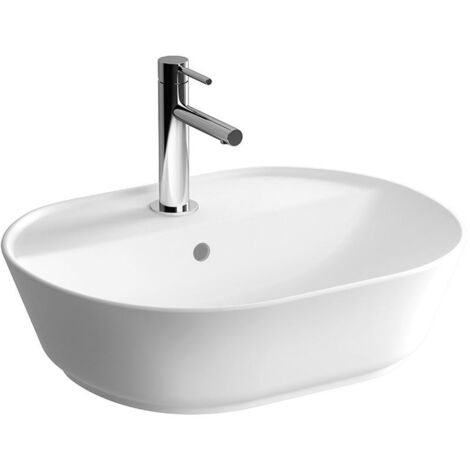 LAVABO GEO OVAL CERAMICA BIANCA 54,5CM