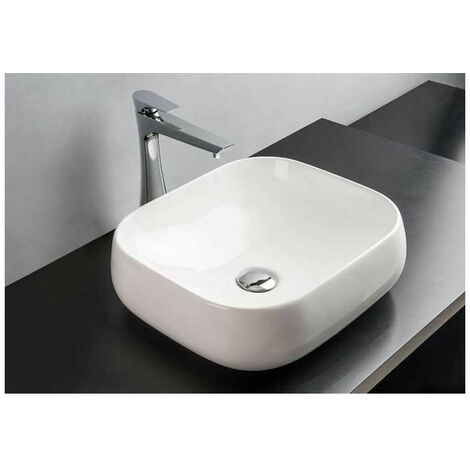 Lavabo GOA da Appoggio - 45x40xh14,5 cm - Senza Foro Troppopieno