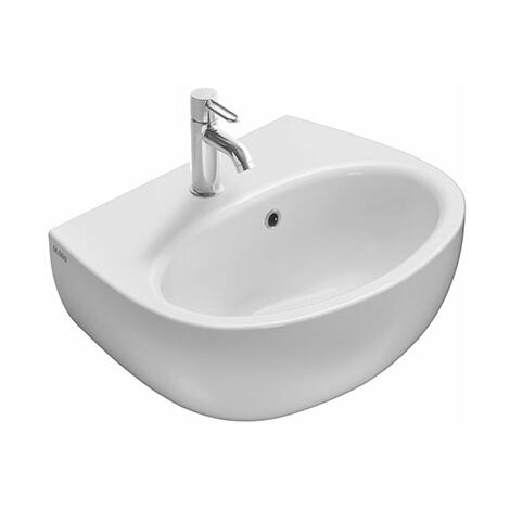 Lavabo Grace sospeso salvaspazio cm. 45x36 semicircolare in
