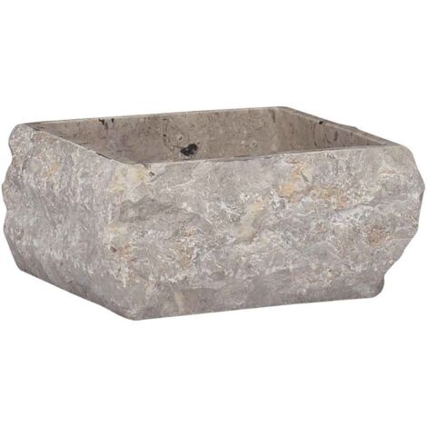 Lavabo Gris 30x30x13 cm Marbre vidaXL