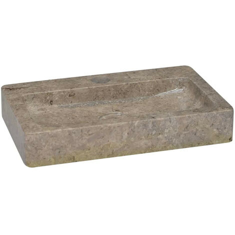 Lavabo Gris 38x24x6,5 cm Marbre