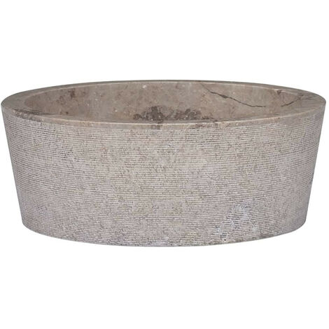 Lavabo Gris Ø40x15 cm Marbre