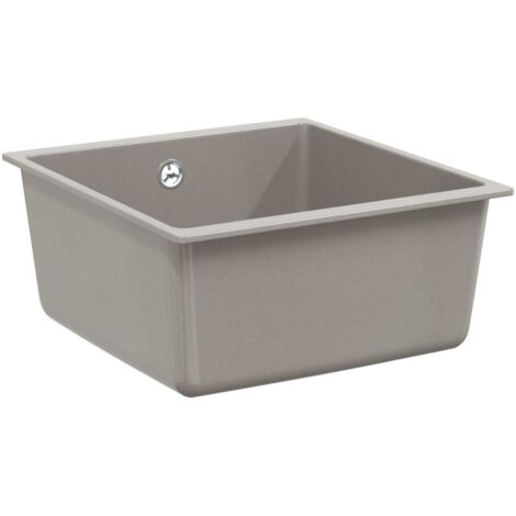 Lavabo Gris 430 x 460 mm 80% Cuarzo y 20% Resina