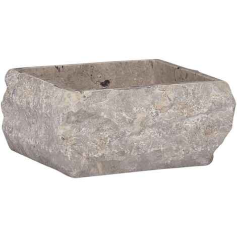 Lavabo gris mármol 30x30x13 cm