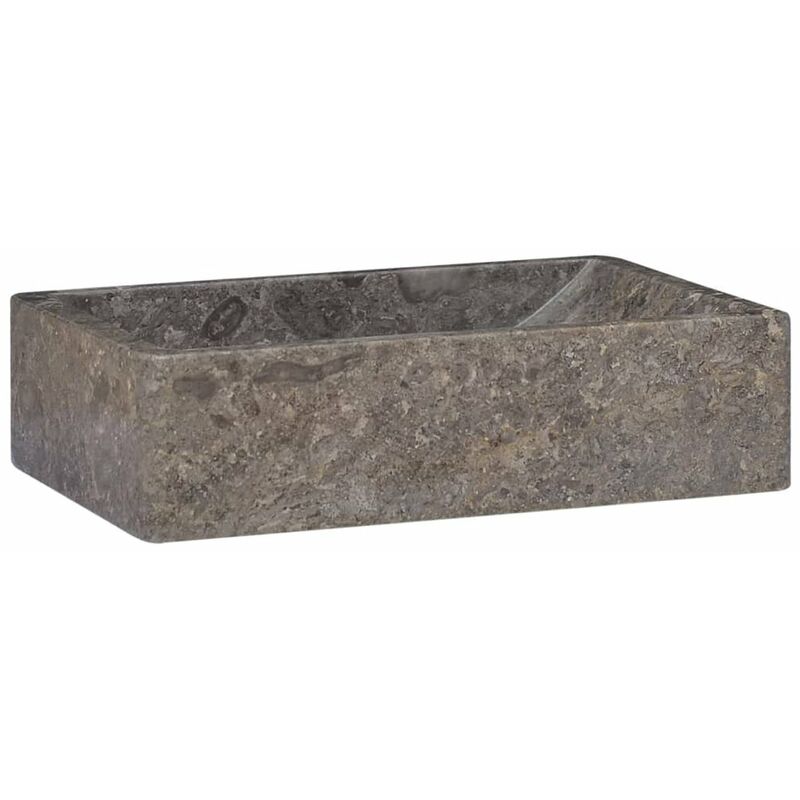 

Happyshopping - Lavabo gris marmol 45x30x12 cm