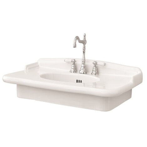 Lavabo Hermitage sospeso/su struttura cm. 92x58 in ceramica