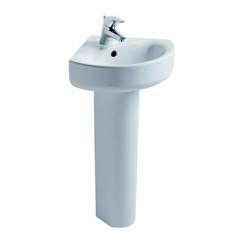 

Lavabo de esquina CONNECT ARC de 340 mm blanco I +