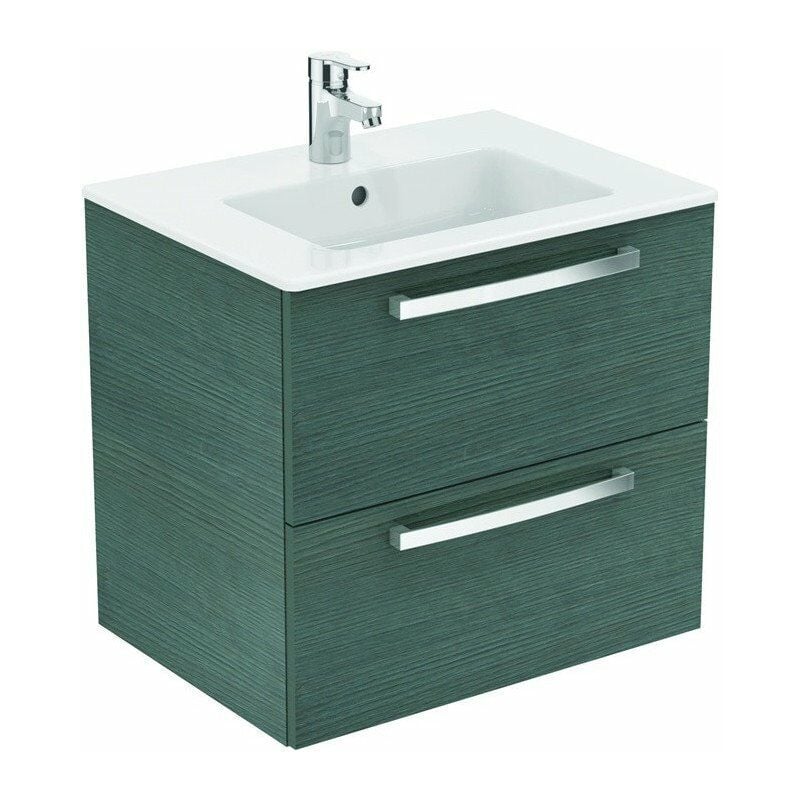 

Lavabo IDS / juego de muebles EUROVIT 610x450x565mm decoración roble antracita (Pack de 4)