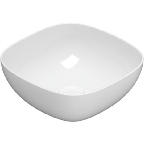 Lavabo in ceramica 38x38 cm Globo T-EDGE Le Ciotole B6Q38BI  Bianco - Ceramica