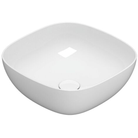 Lavabo in ceramica 42x42 cm Globo T-EDGE Le Ciotole B6Q43BI  Bianco - Ceramica
