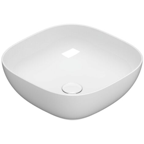Lavabo in ceramica 45x45 cm Globo T-EDGE Le Ciotole B6Q45BI  Bianco - Ceramica